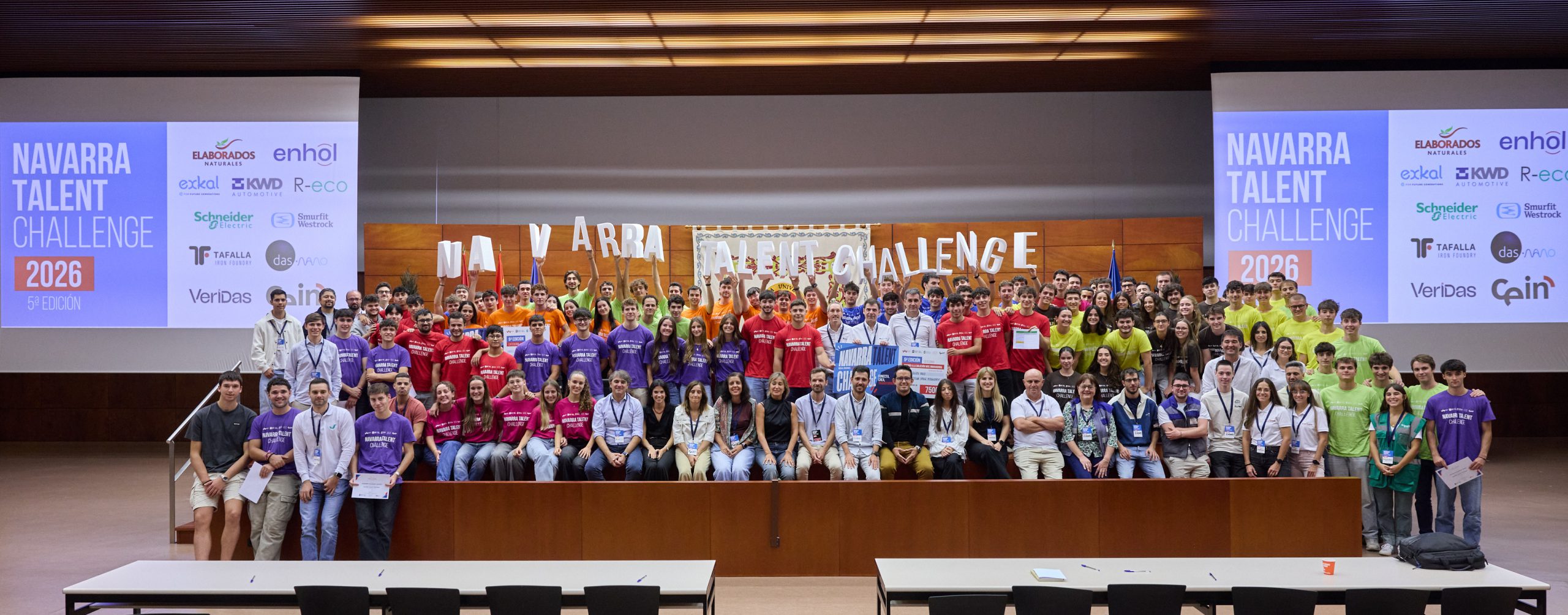 Imagen de la noticia Navarra Talent Challenge se consolida con récord de participación: 105 estudiantes de Ingeniería Industrial de la UPNA ante ocho retos reales de la industria navarra